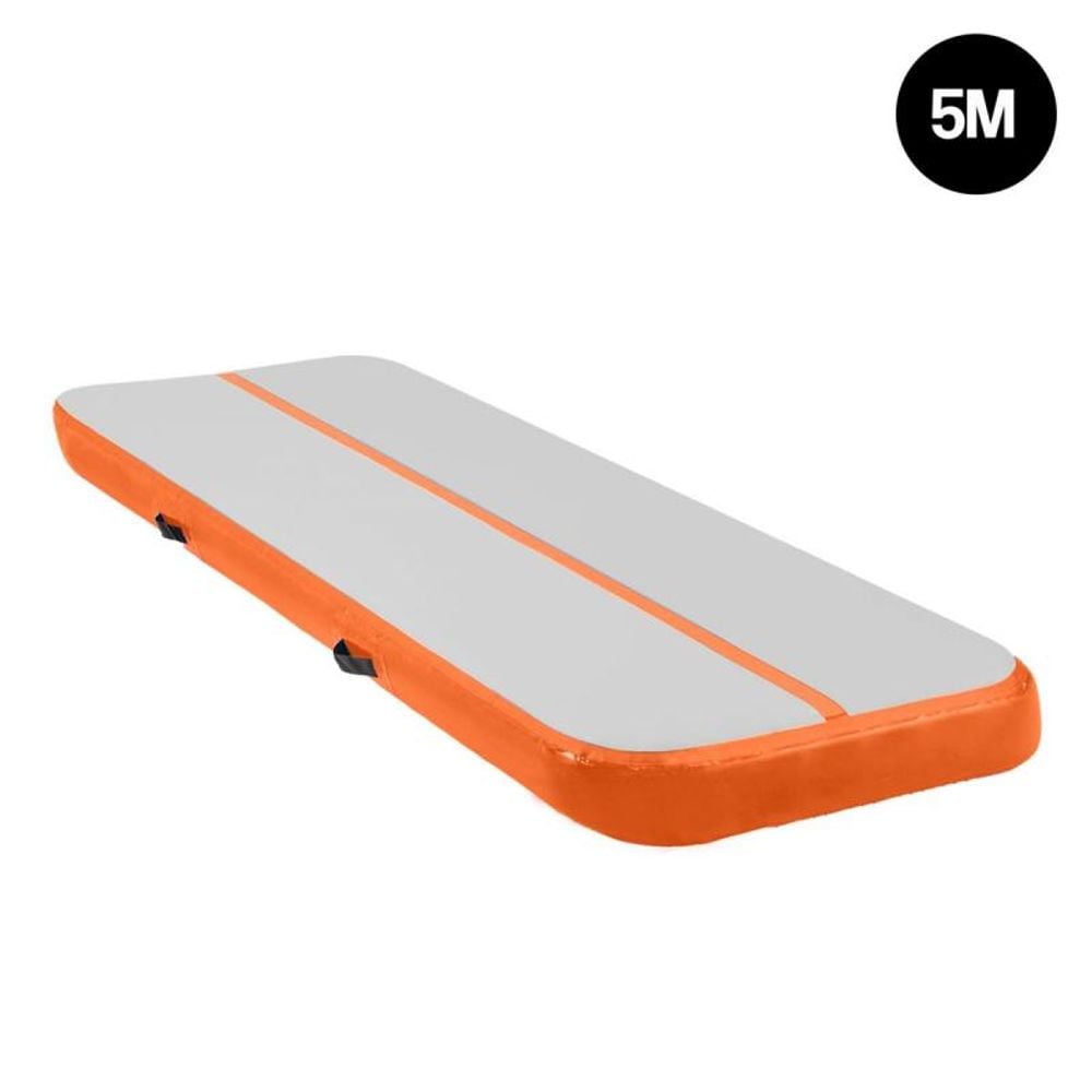 Air Track Inflatable Tumbling Gymnastics Mat (Orange/Grey) - 5 x 1 Metre by Air Track - ISBN: 9358528001711