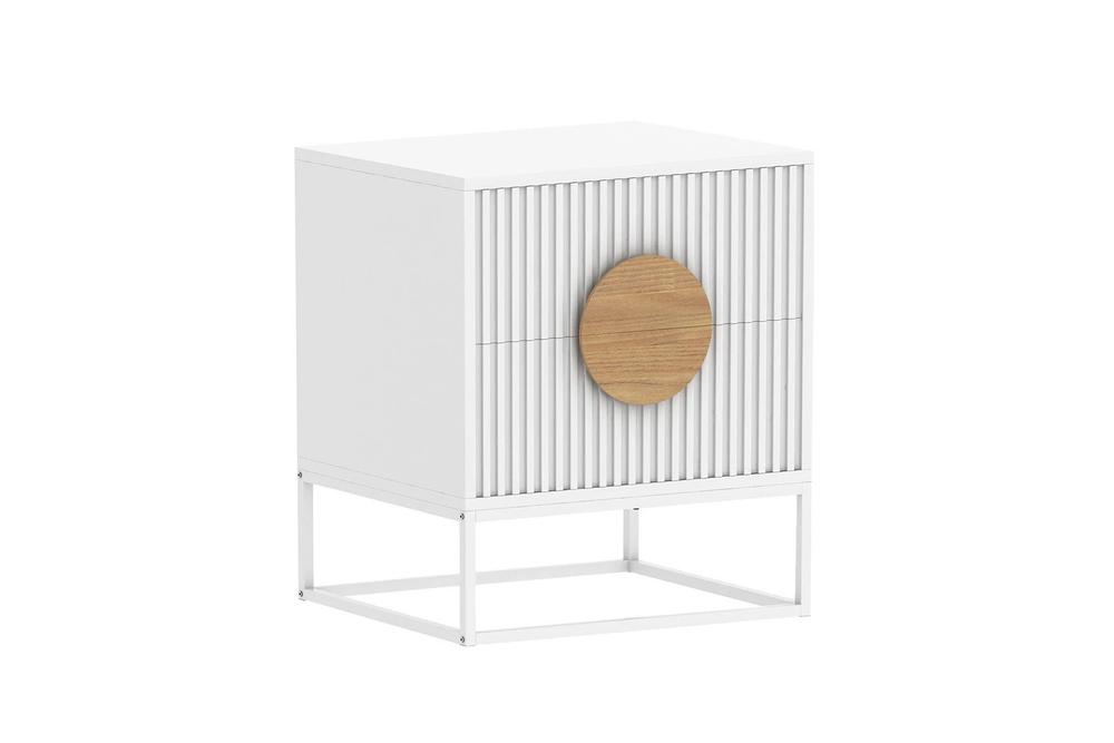 Sarantino Nightstand with 2 Drawers (White) by Sarantino - ISBN: 9358528022037