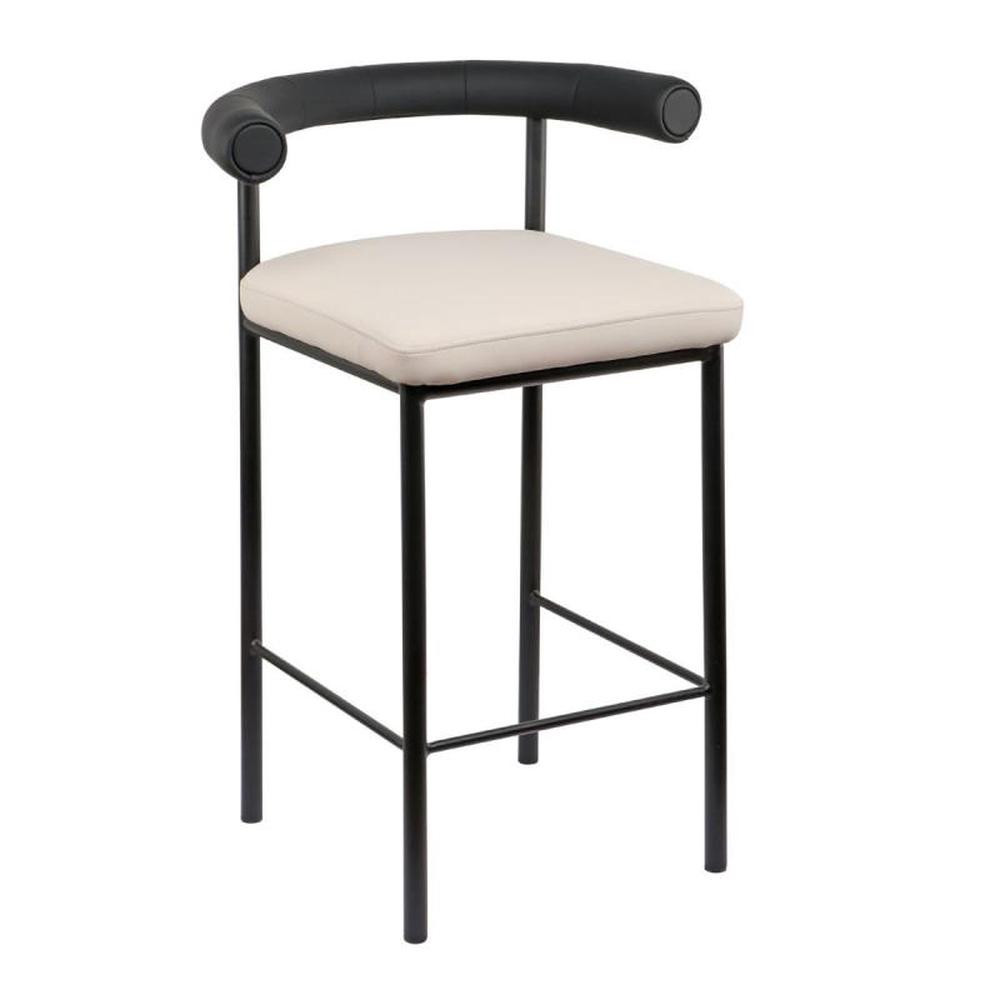 Sarantino Metal Frame Bar Stool (Beige Black) by Sarantino - ISBN: 9358528022082