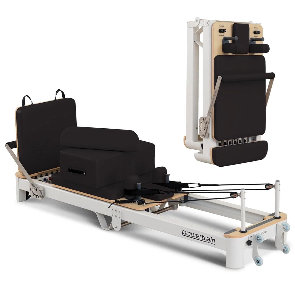 Powertrain Velora Pilates Reformer Machine Aluminium Foldable Multifunctional Home Gym Equipment by Powertrain - ISBN: 9358528032098