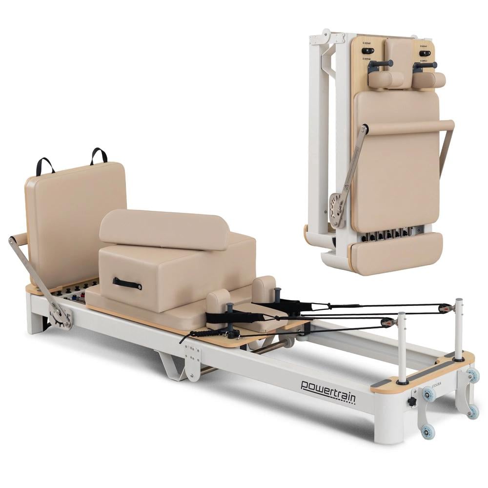 Powertrain Velora Pilates Reformer Machine Aluminium Foldable Multifunctional Home Gym Equipment by Powertrain - ISBN: 9358528032104