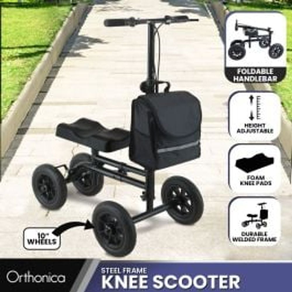 Orthonica Foldable Steel Knee Scooter Mobility Walker by Orthonica - ISBN: 9358528055196