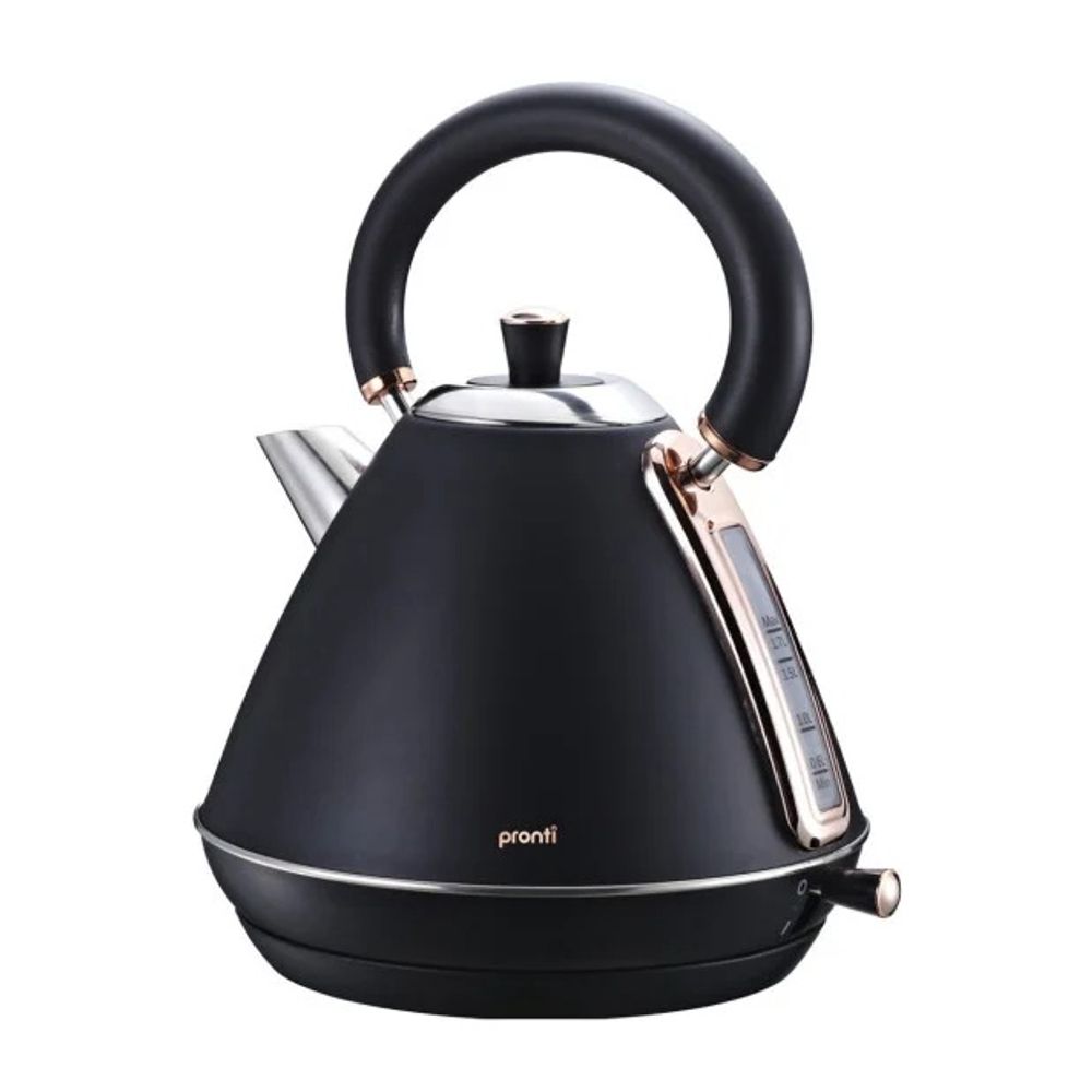 Pronti Rose Trim Collection Kettle (Black) - 1.7 Litre by Pronti - ISBN: 9358528057091