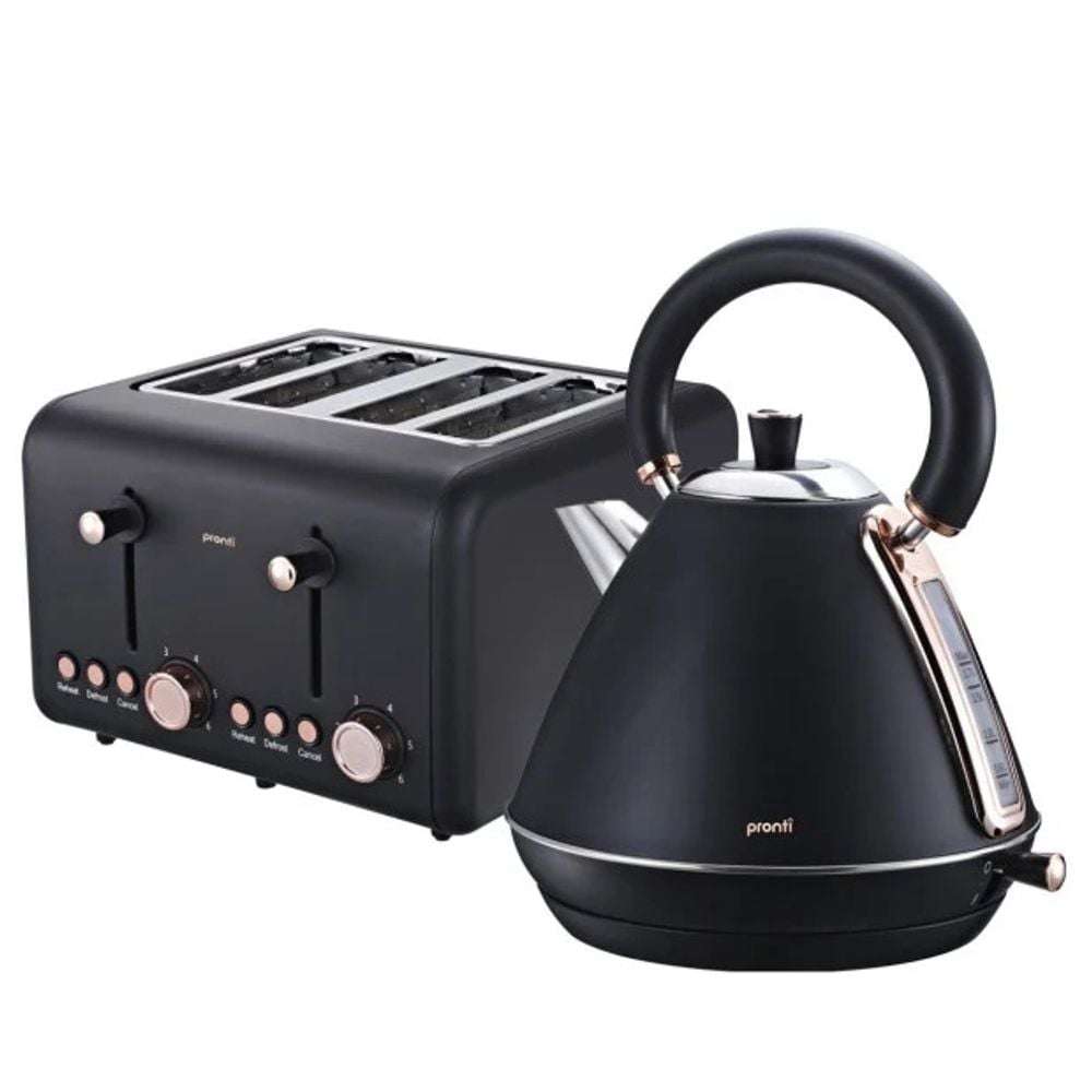 Pronti Kettle & Toaster (Black) by Pronti - ISBN: 9358528057176