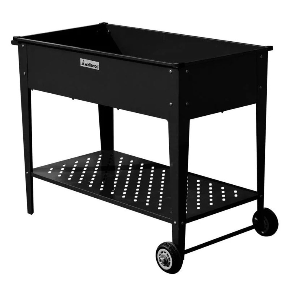 Wallaroo Garden Bed Cart (Black) - 108.5 x 50.5 x 80cm by Wallaroo - ISBN: 9358528066130