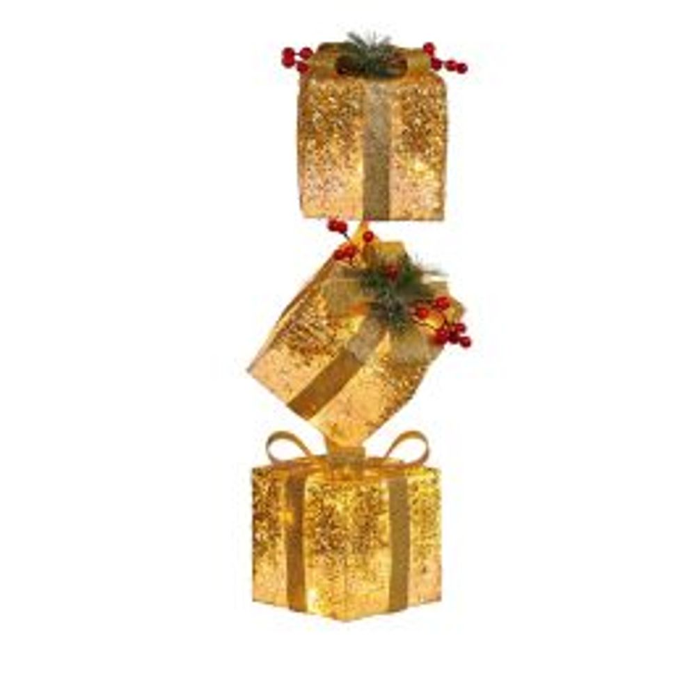 Christabelle Christmas Present Display Stack with LED Lights Decoration - 63cm by Christabelle - ISBN: 9358528081317