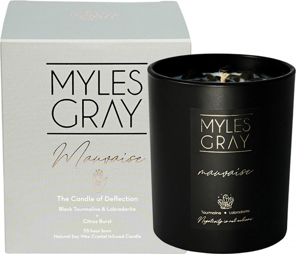 Myles Gray Crystal Infused Soy Candle (Citrus Burst) Large Buy