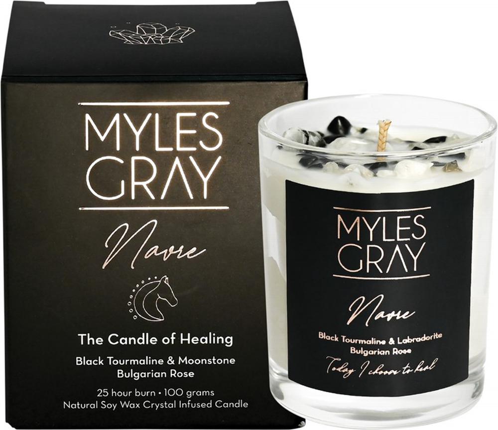 Myles Gray Crystal Infused Soy Candle (Bulgarian Rose) Mini Buy