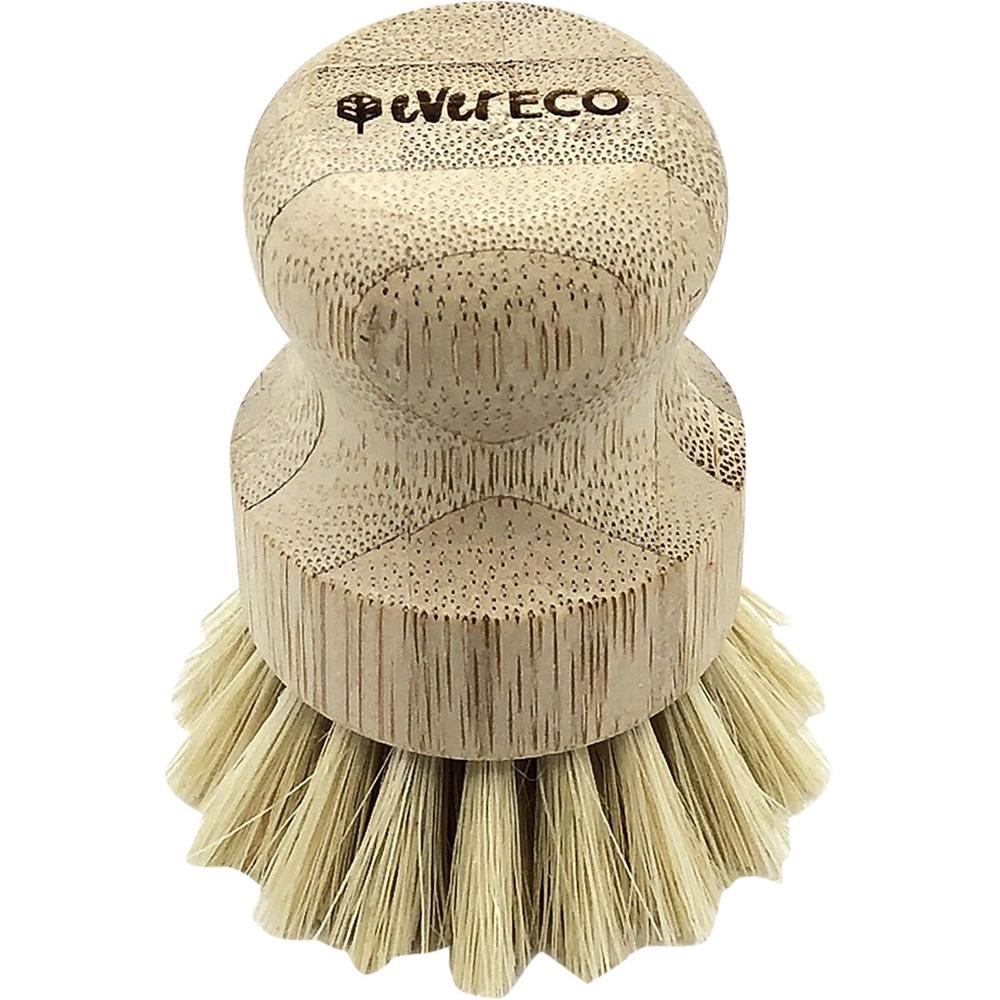 Veggie Scrubber Bamboo Handle, Sisal Bristles, 9358813000986