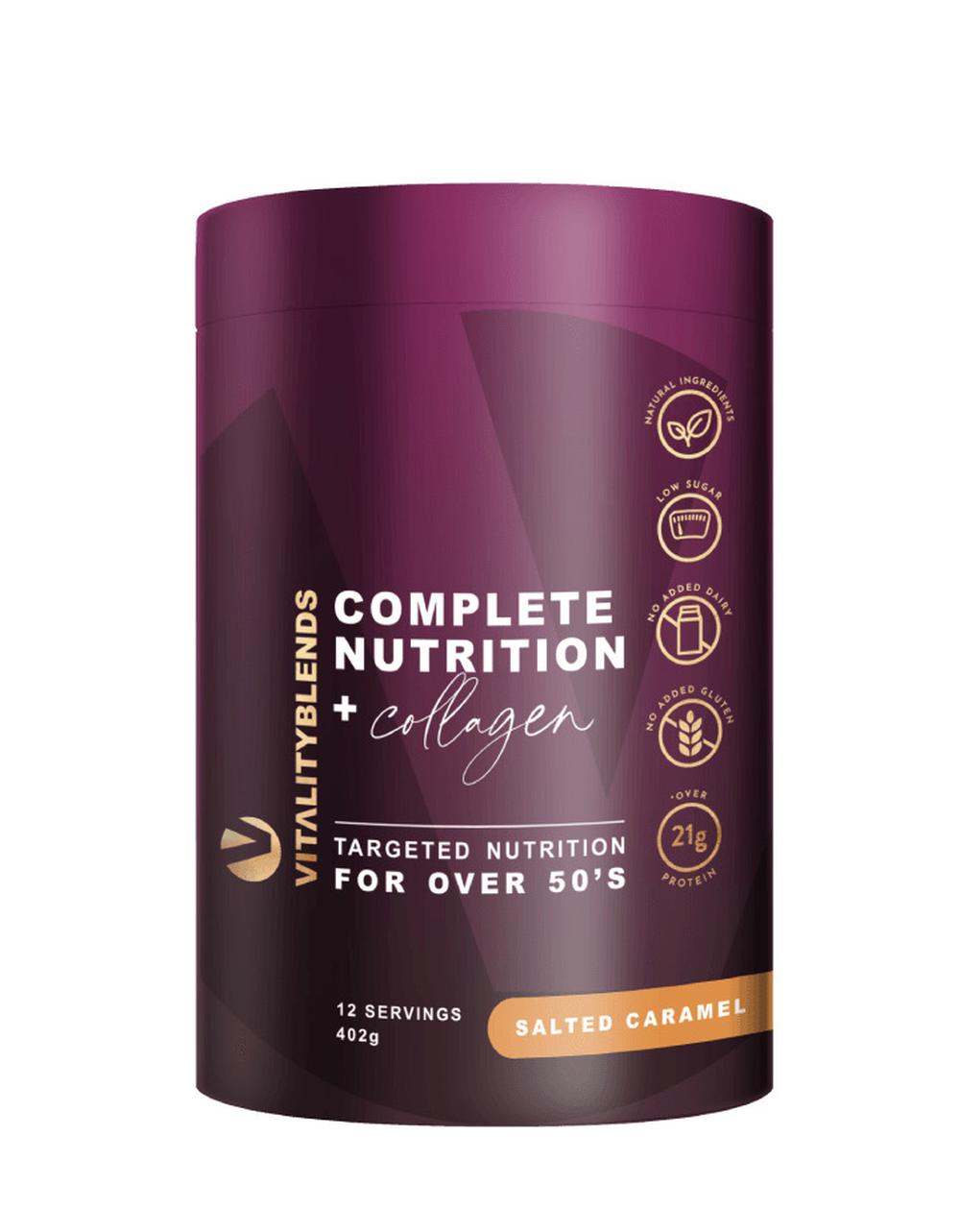 Vitality Blends Complete Nutrition + Collagen Protein Powder (Salted