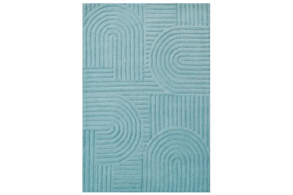 RUG CLUB Unity 6230 Contemporary Handmade Wool Rug (Cashmere Blue ...