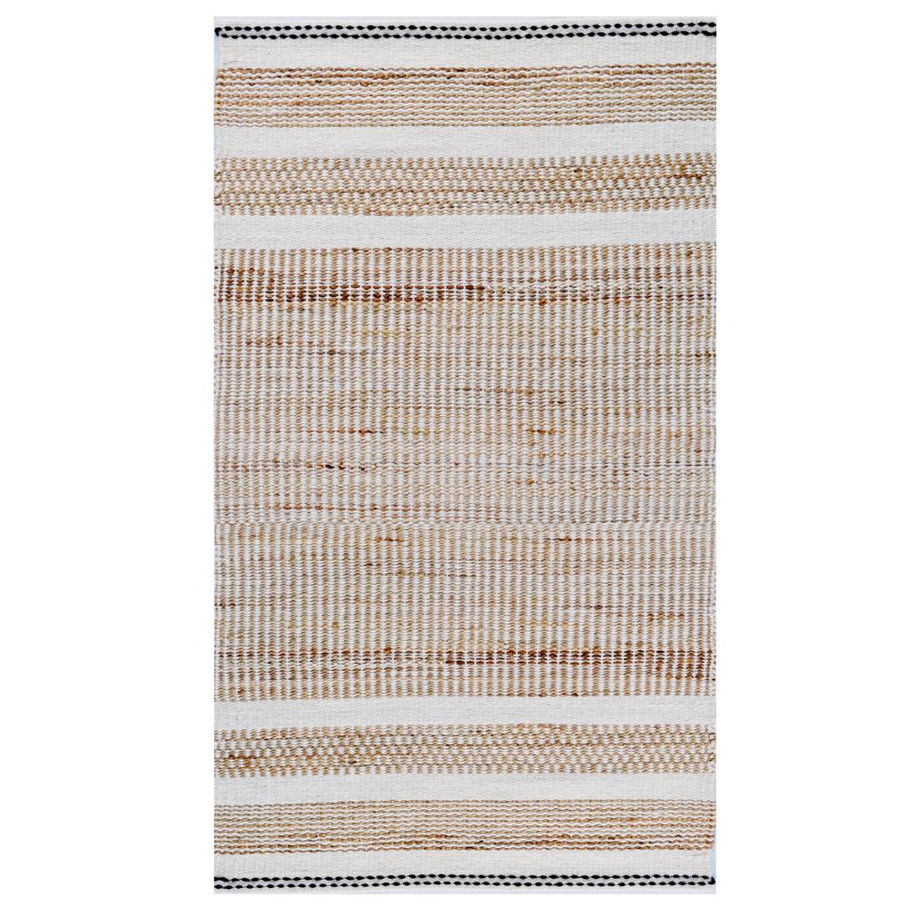 Ivory Jute Loop Rug Rug Club Handwoven Wool & Jute Rug(Ivory/Natural) - 80x150cm | Buy ...
