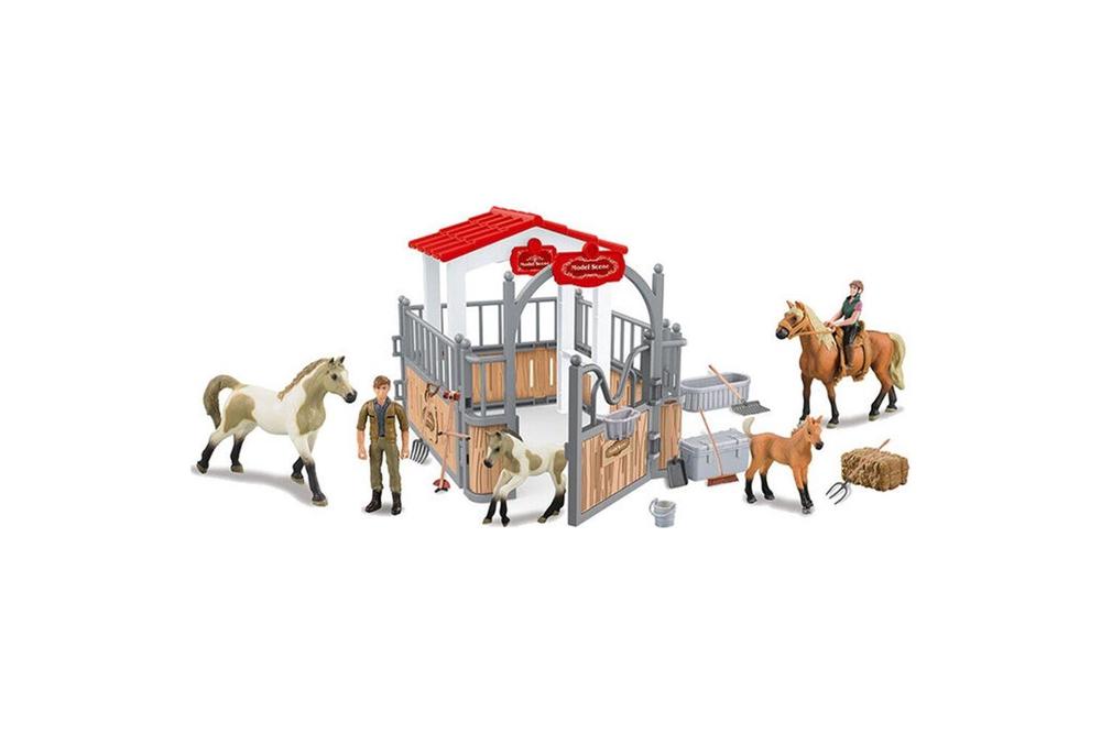 All Brands Toys Farm Animals Horse Ranch Playset with Accessories, 9361635001604