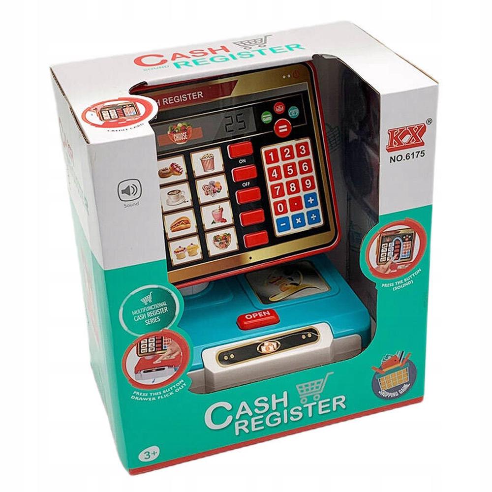All Brands Toys Cash Register with Money Electronic, 9361635002502