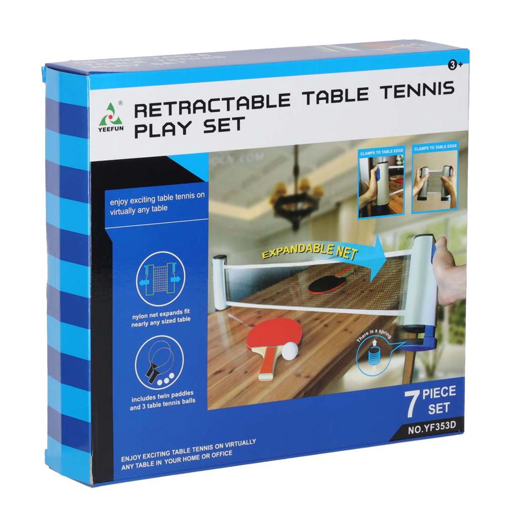 Table Tennis Set Retractable Net, 9361635004780