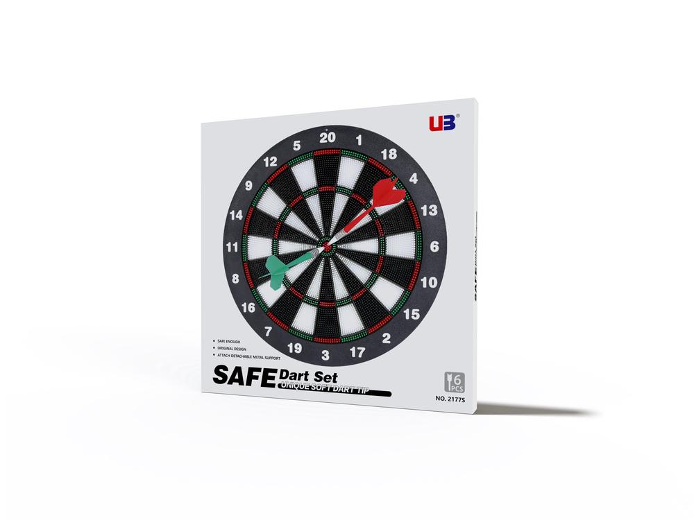 Dart Board Set Soft Tip with 6 Darts, 9361635004919