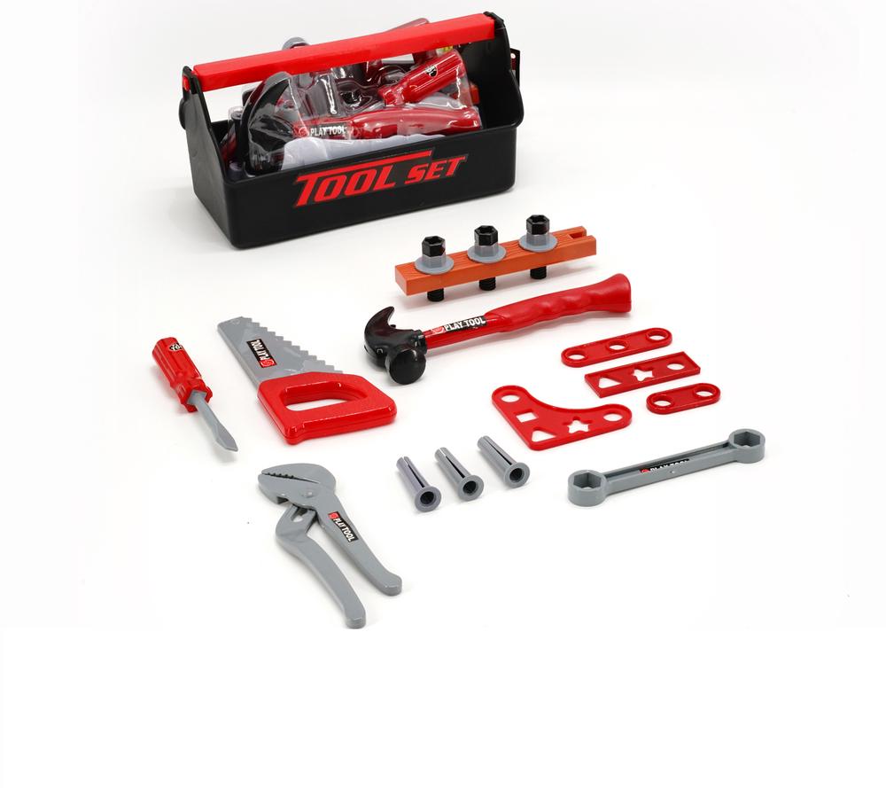 All Brands Toys Tool Set Carry Box with 5 Tools & Accessories, 9361635005541