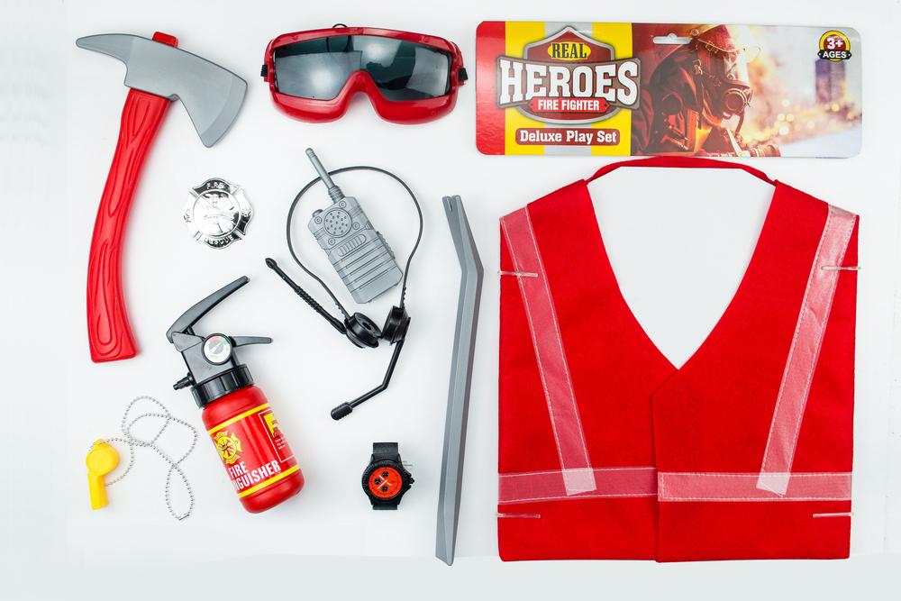 All Brands Toys Fire Fighting Dress Up Set, 9361635006678