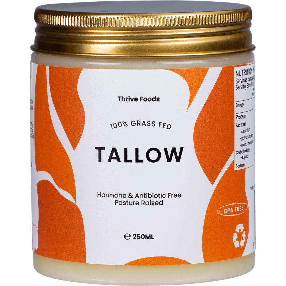 Thrive Tallow 100% Grass Fed Tallow - 250mL, 9369998525416