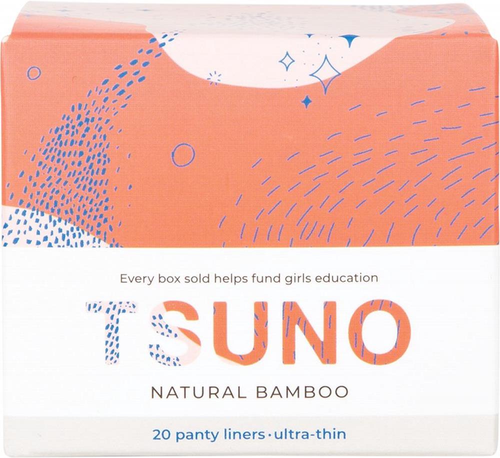 Natural Bamboo Panty Liners Ultra-Thin, 20 Pads, 9369999049157