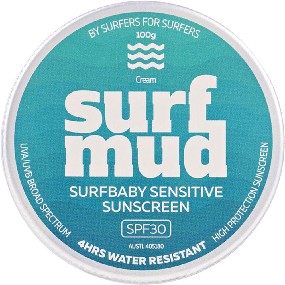 Surfbaby Sensitive Sunscreen SPF 30 Tin - 100g, 9369999106027