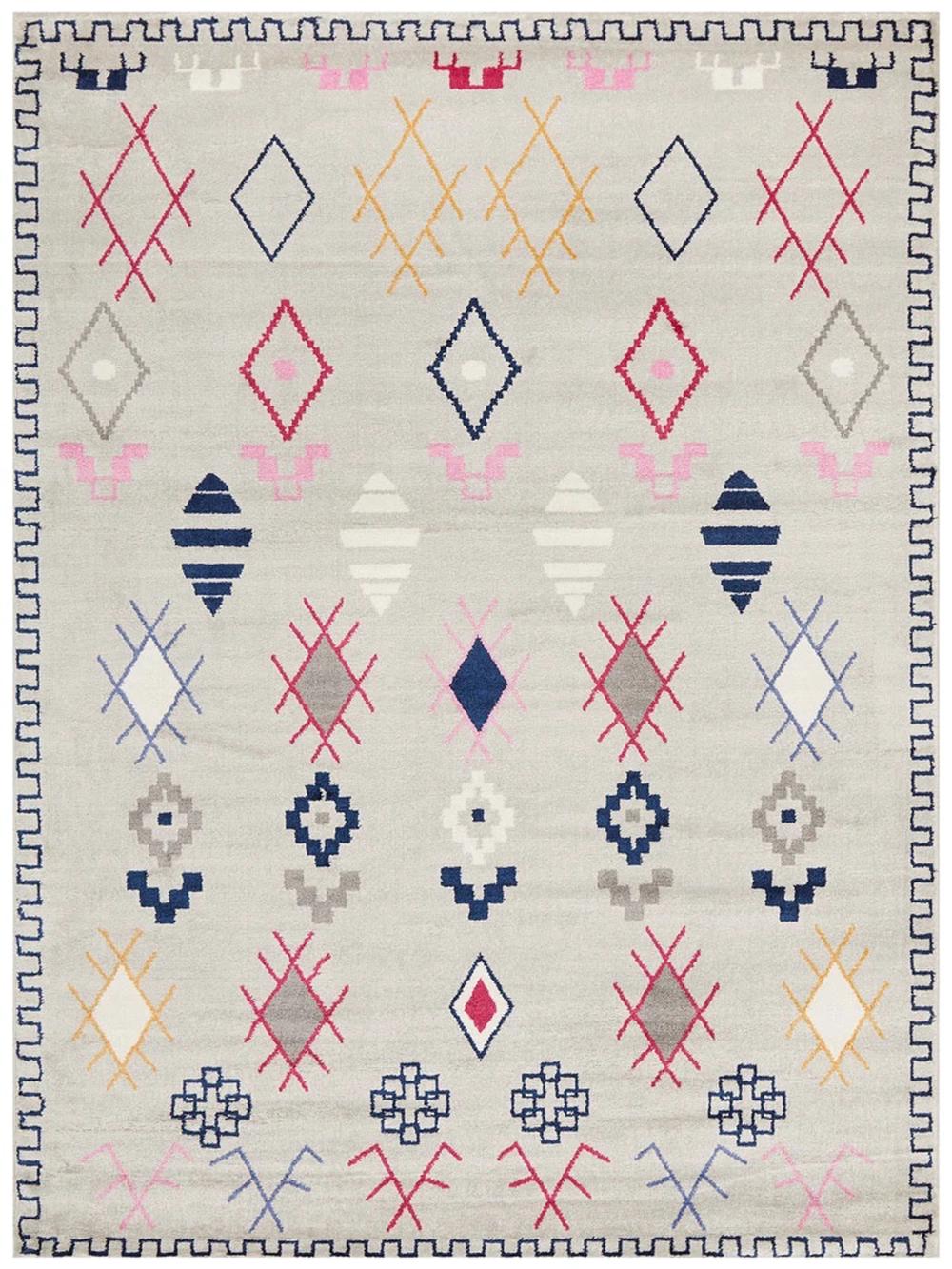 Rug Culture Zanzibar Tribal Modern Rug (Grey) 280x180cm Buy online