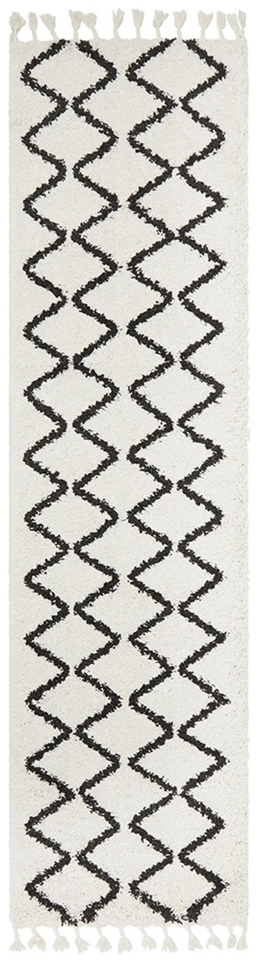 Rug Culture Saffron Zig Shag Rug (White) - 170x120cm by Rug Culture - ISBN: 9375321877121