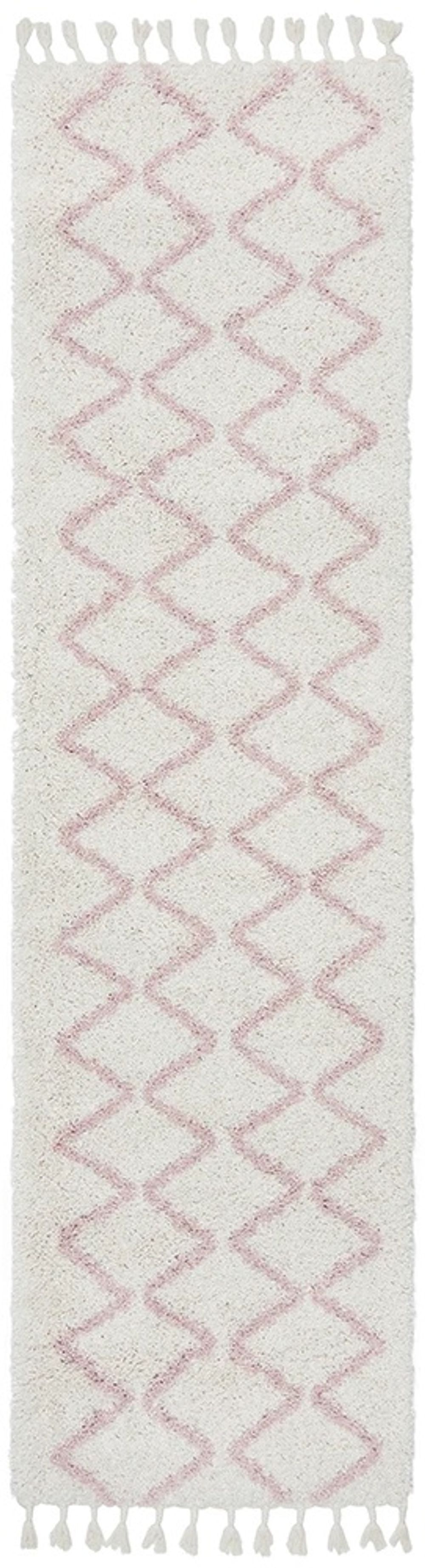 Rug Culture Saffron Zig Shag Runner Rug (Pink) - 300x80cm by Rug Culture - ISBN: 9375321877268