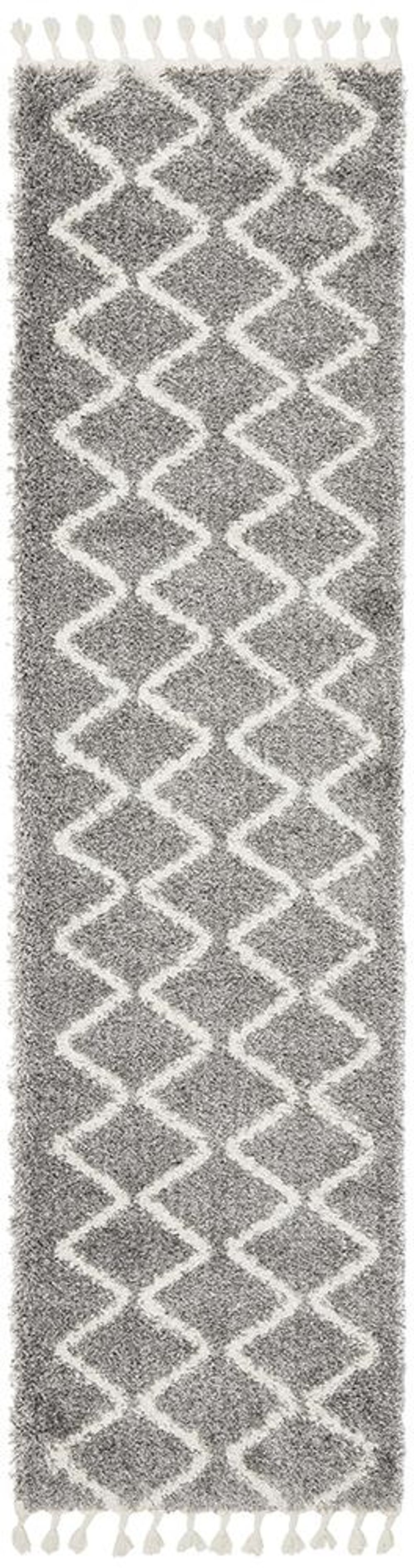 Rug Culture Saffron Zig Shag Rug (Silver) - 230x160cm by Rug Culture - ISBN: 9375321877299