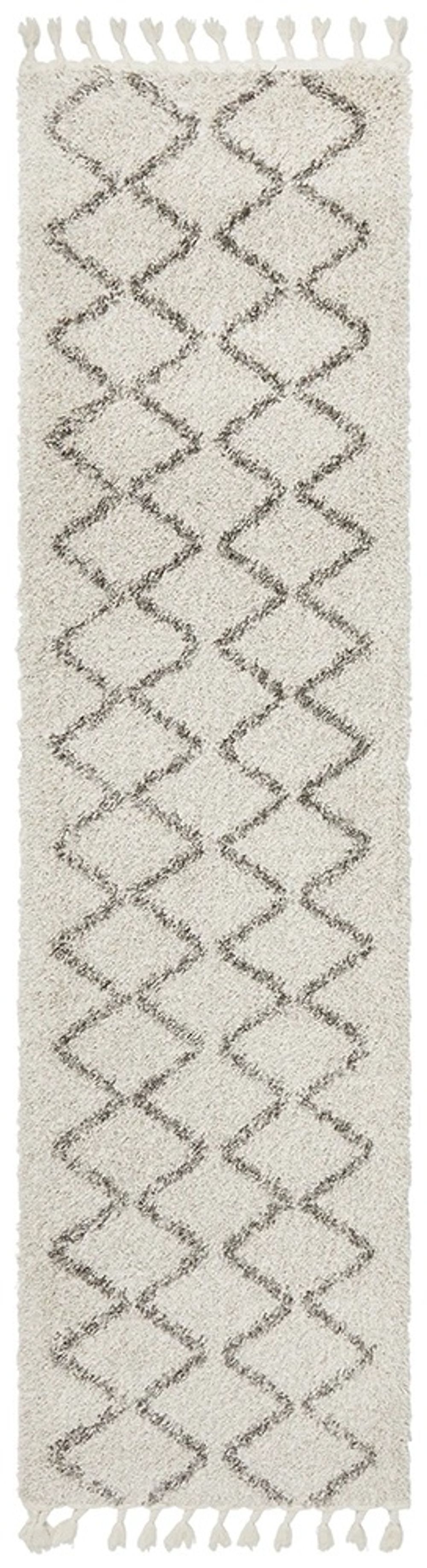 Rug Culture Saffron Zig Shag Runner Rug (Natural) - 400x80cm by Rug Culture - ISBN: 9375321877435