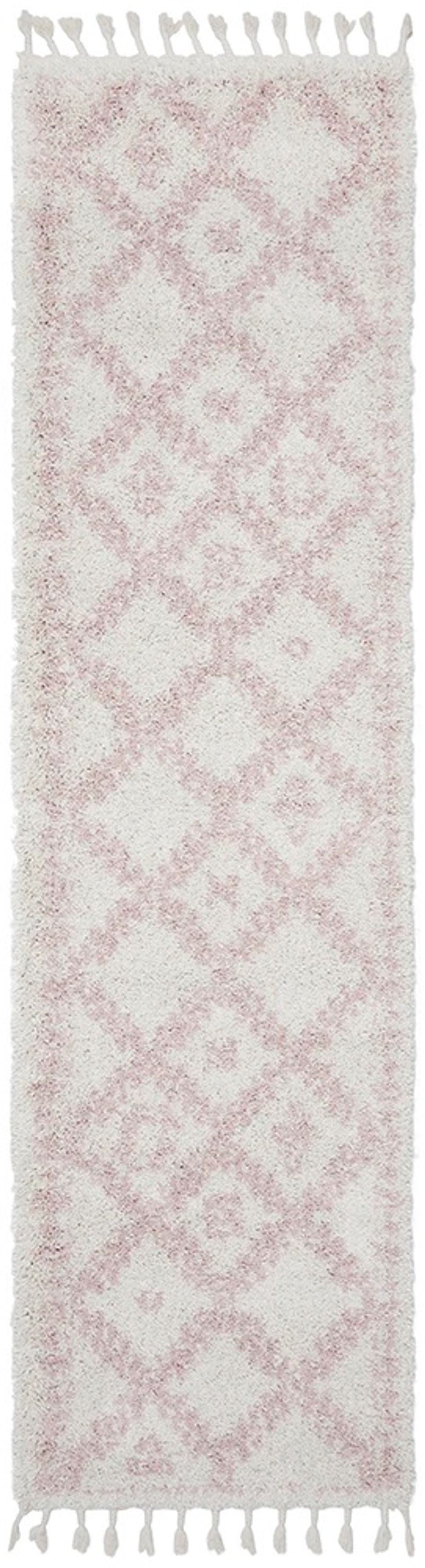 Rug Culture Saffron Pattern Shag Runner Rug (Pink) - 400x80cm by Rug Culture - ISBN: 9375321878074