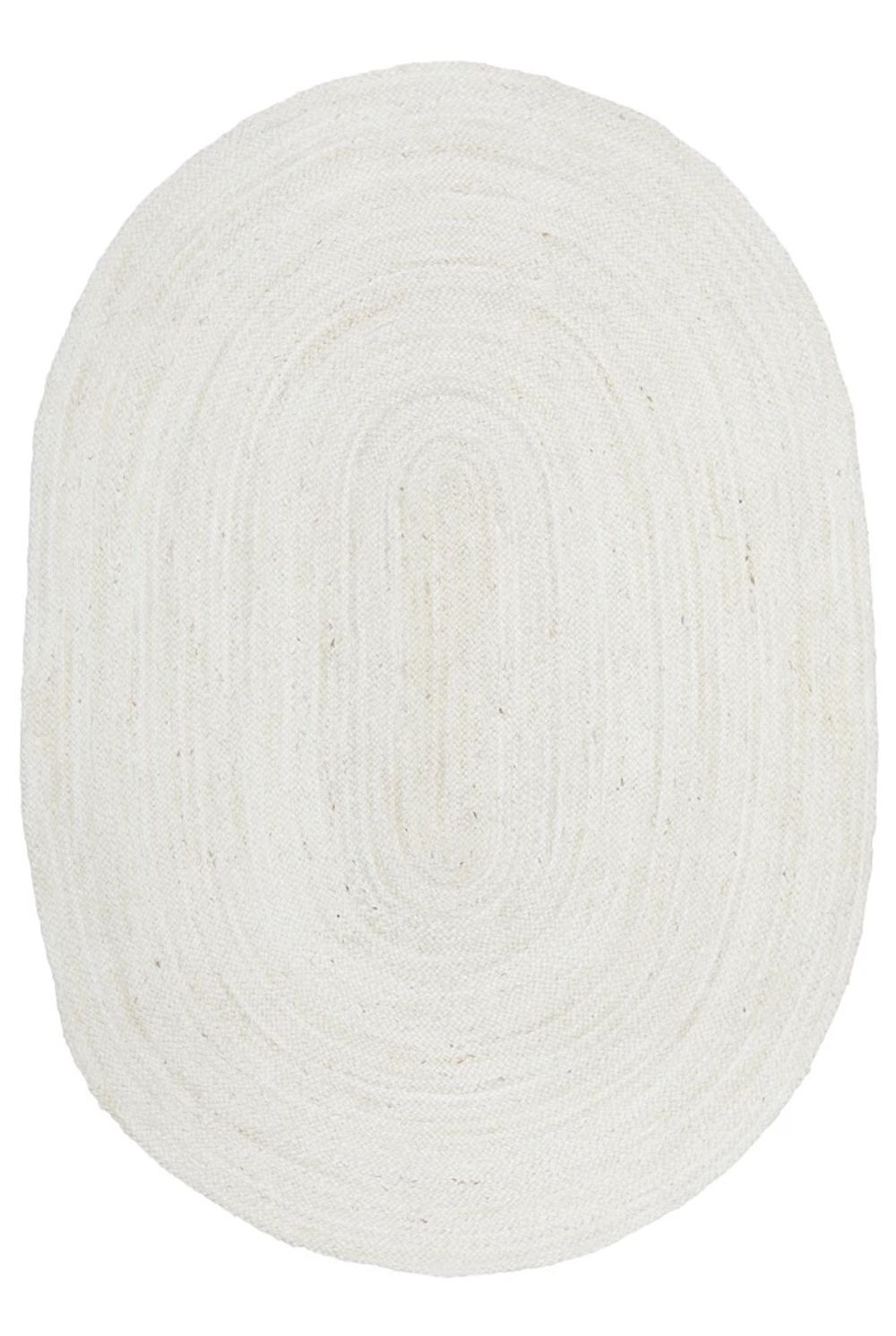Rug Culture Bondi Jute Oval Rug (White) - 220x150cm by Rug Culture - ISBN: 9375321888912
