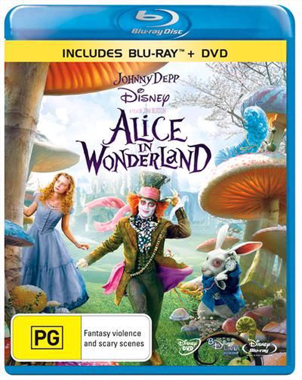 Alice In Wonderland (Blu-ray/DVD), BLR | Buy Online At The Nile