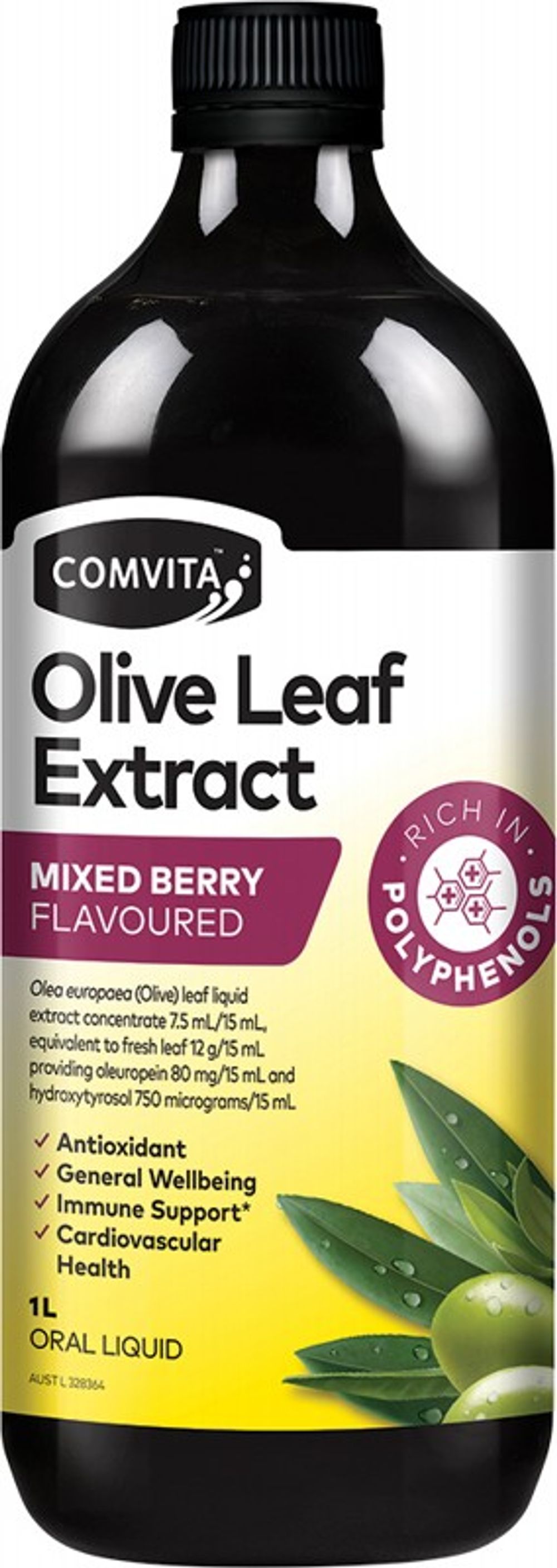 Comvita Olive Leaf Extract (Mixed Berry) - 1L by Comvita - ISBN: 9400501202612