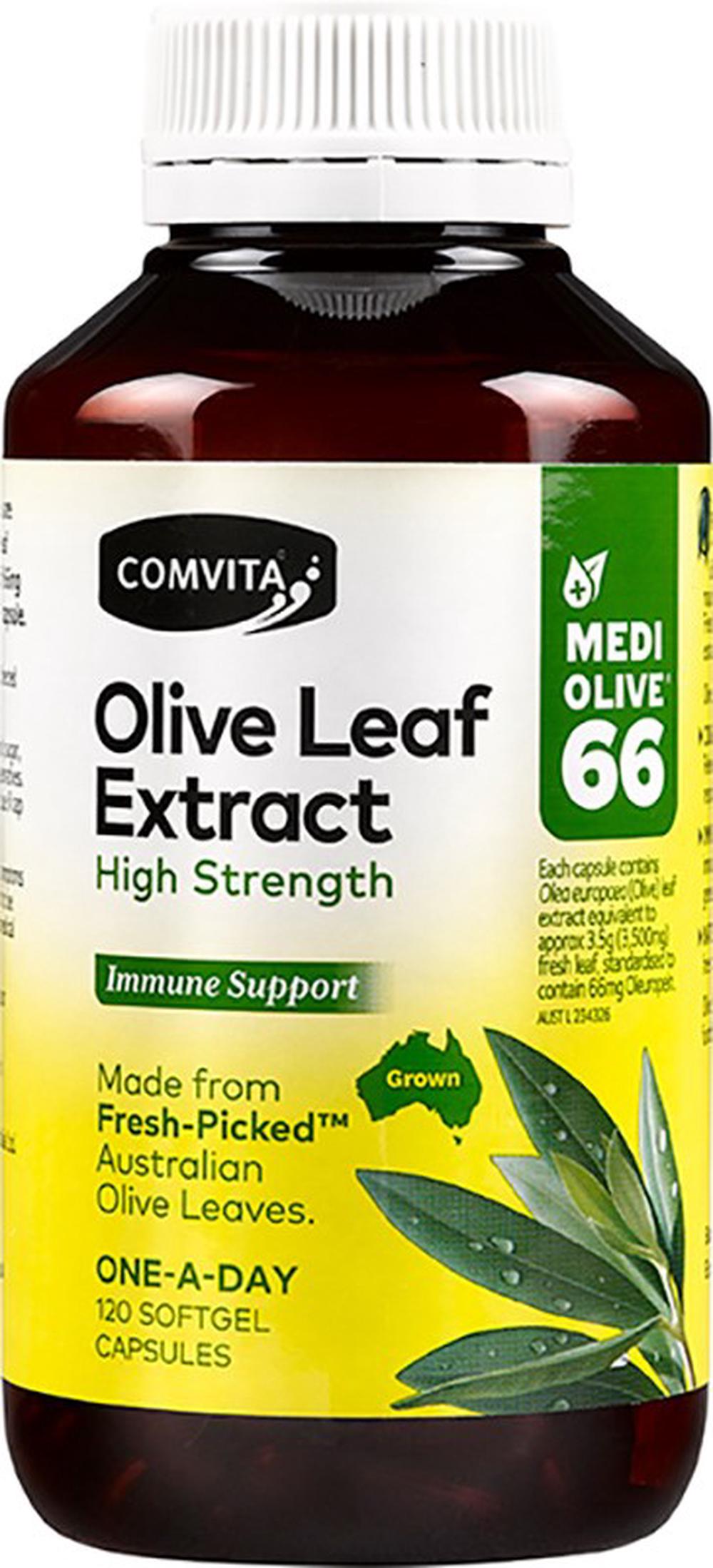 Olive Leaf Extract Capsules (Medi Olive 66), 120 Caps, 9400501202643