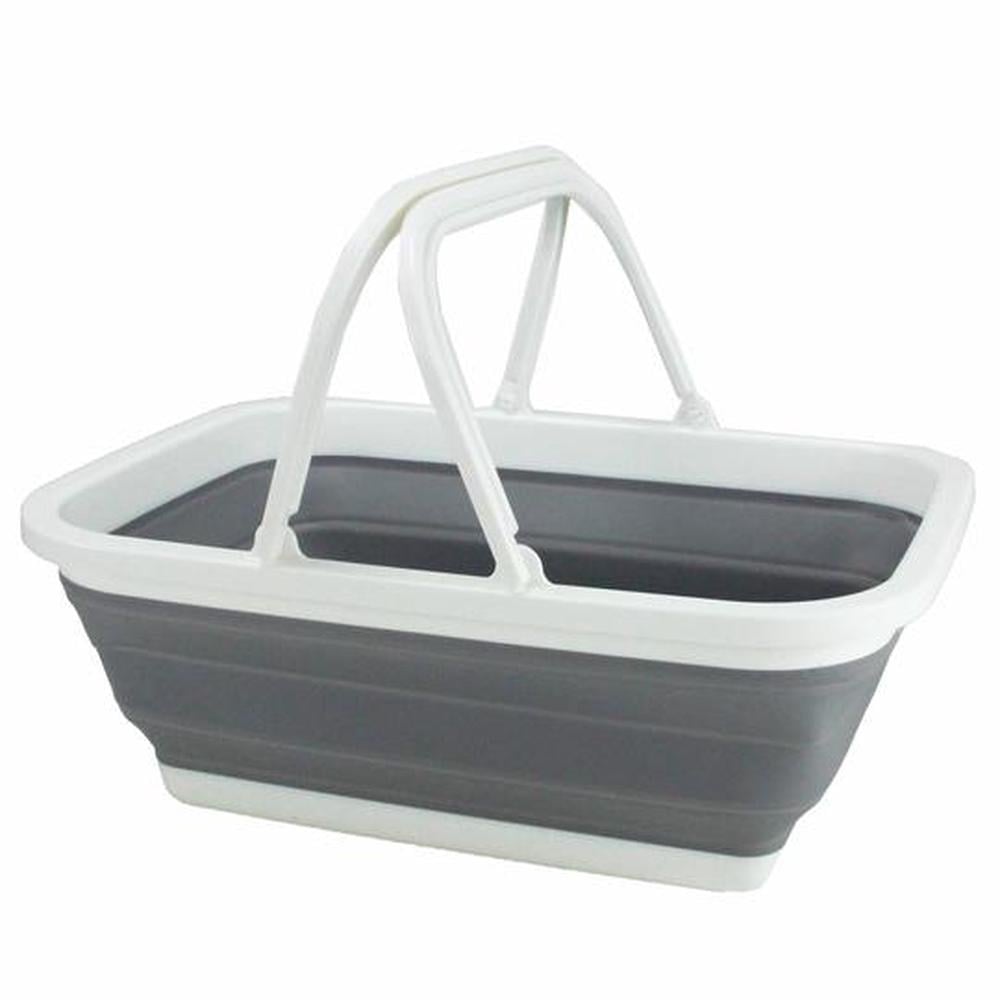 Collapse-A Basket with Handle (Grey), 9401010301322