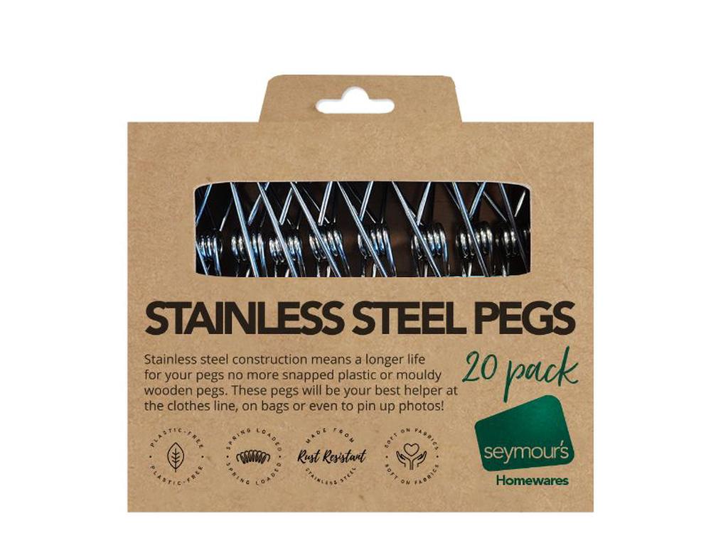 Stainless Steel Pegs, 20 Pack, 9401010306921