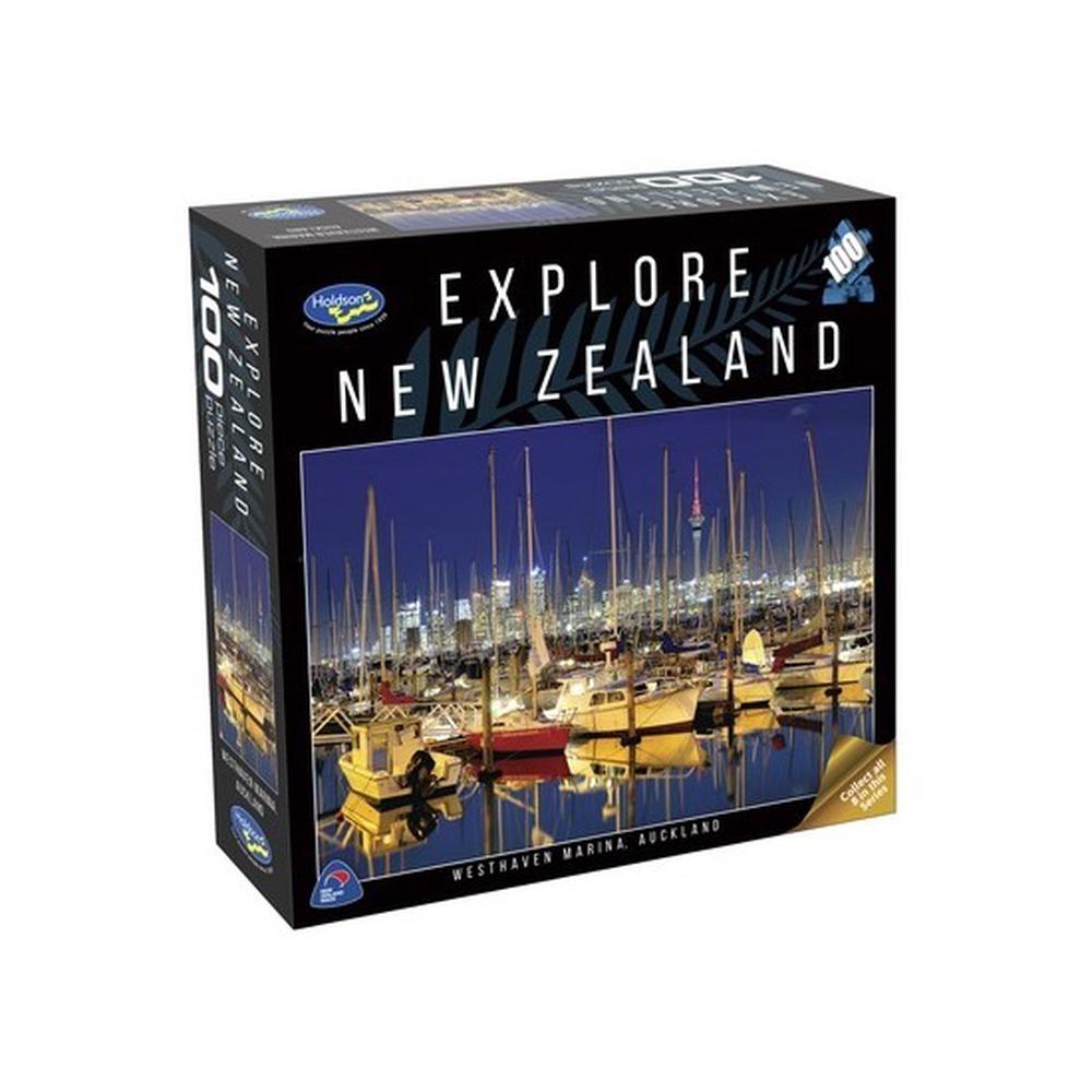 Holdson Explore New Zealand Jigsaw Puzzle, 100 Piece (Westhaven Marina