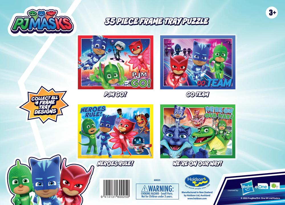 Holdson PJ Masks Series 4 Frame Tray Set of 4 Jigsaw Puzzle, 4x35 Piece ...