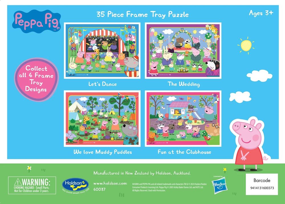 Holdson Peppa Pig Series Frame Tray Puzzles, Set of 4 (35 Piece) by Holdson - ISBN: 9414131600373