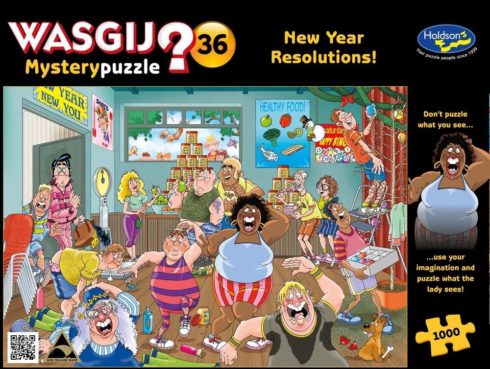 Holdson Wasgij - Original #36 A New Year Resolution Jigsaw Puzzle, 1000 Piece by Holdson - ISBN: 9414131773893