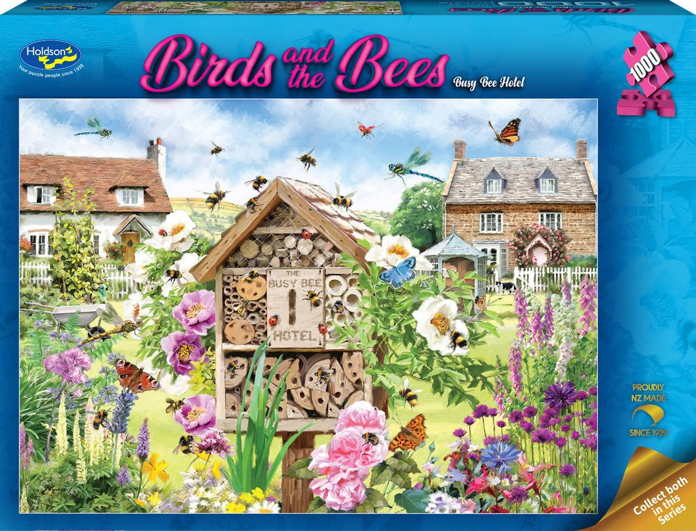 Holdson Birds And The Bees: Busy Bee Hotel Jigsaw Puzzle, 1000 Piece ...