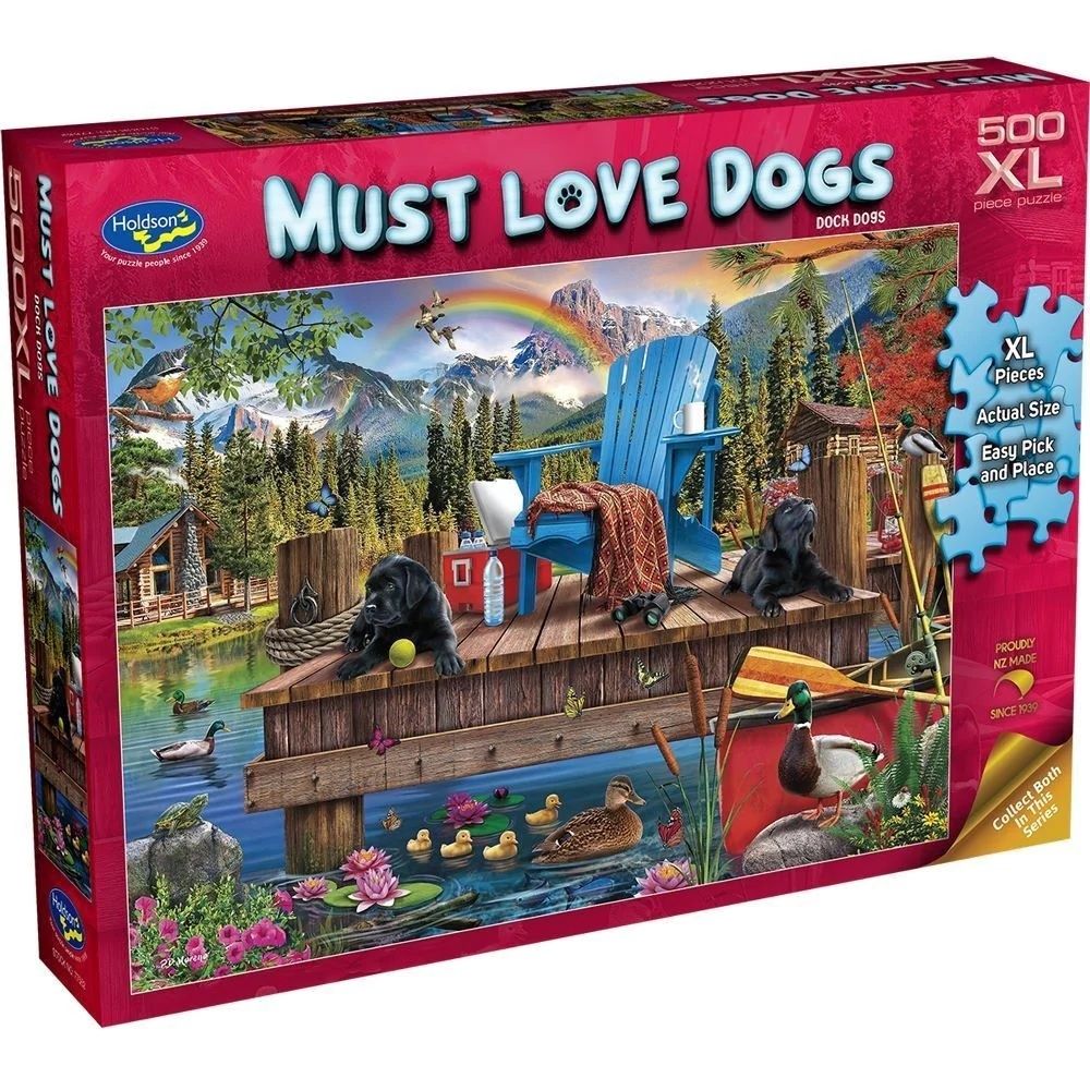 Holdson Must Love Dogs: Dock Dogs XL Jigsaw Puzzle, 500 Piece by Holdson - ISBN: 9414131775521