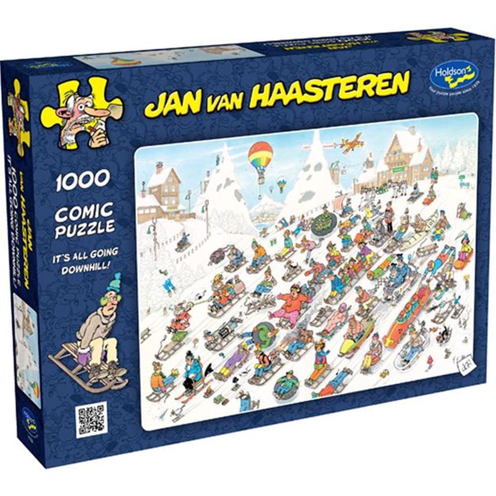 Holdson Van Haasteren - It's Going Downhill! Jigsaw Puzzle, 1000 Piece, 9414131775996