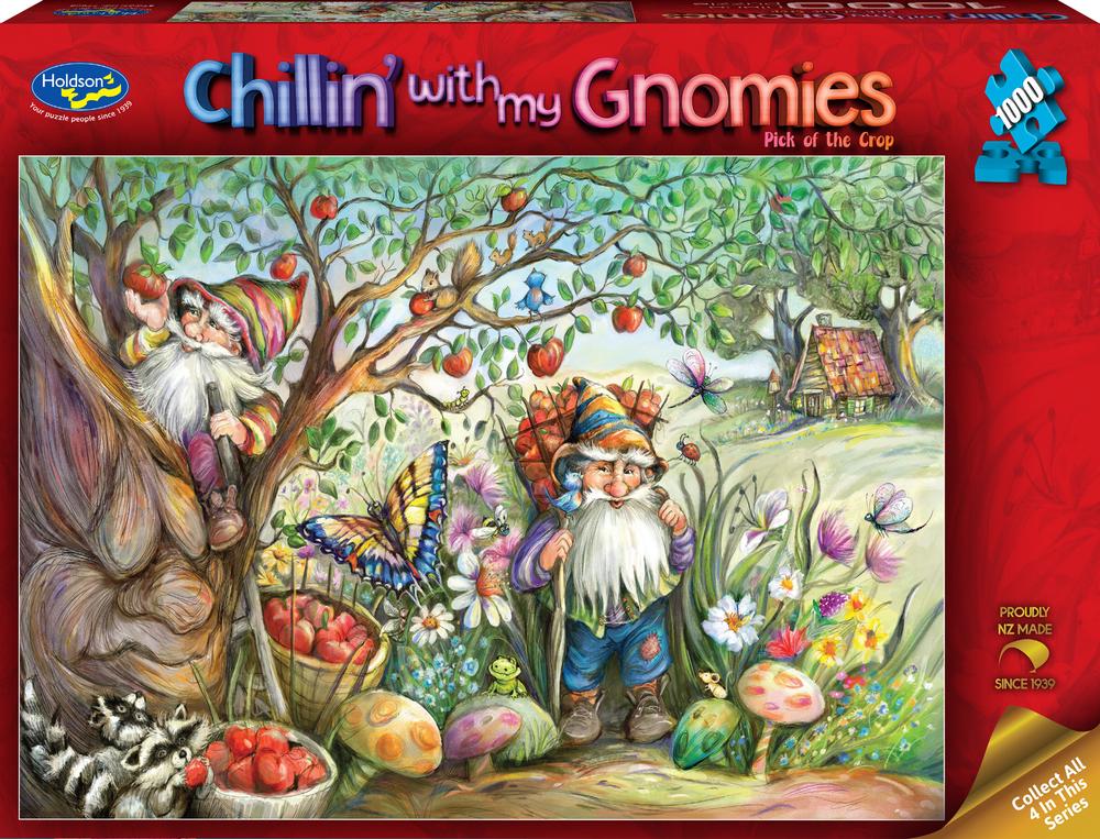 Holdson Chillin' with My Gnomies - Pick of the Crop Jigsaw Puzzle, 1000 Piece, 9414131776054