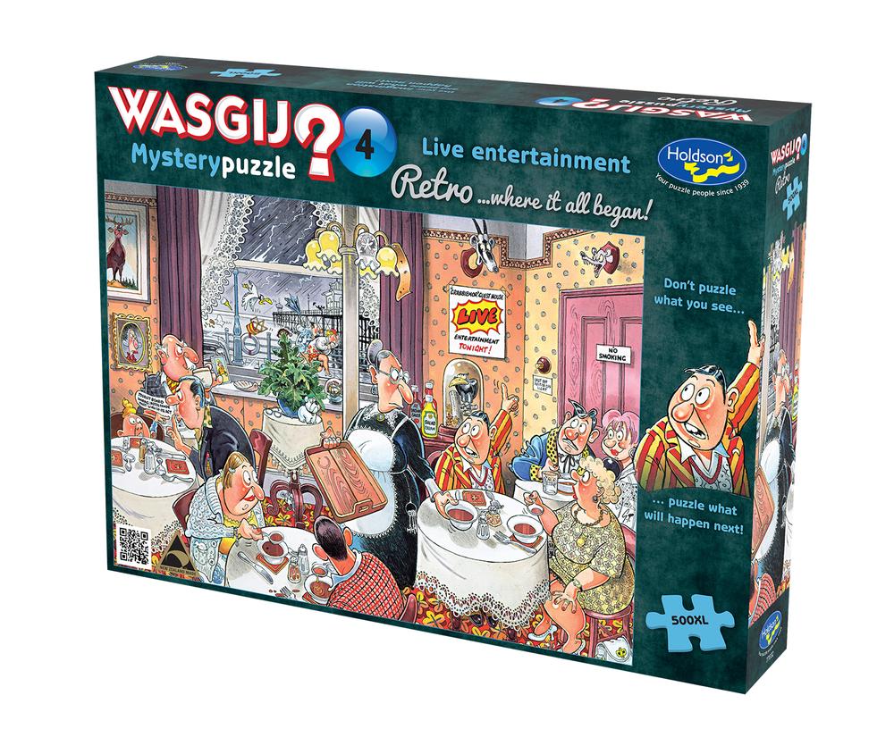 Holdson Wasgij Retro Mystery #4 - Live Entertainment XL Jigsaw Puzzle, 500pc, 9414131776320