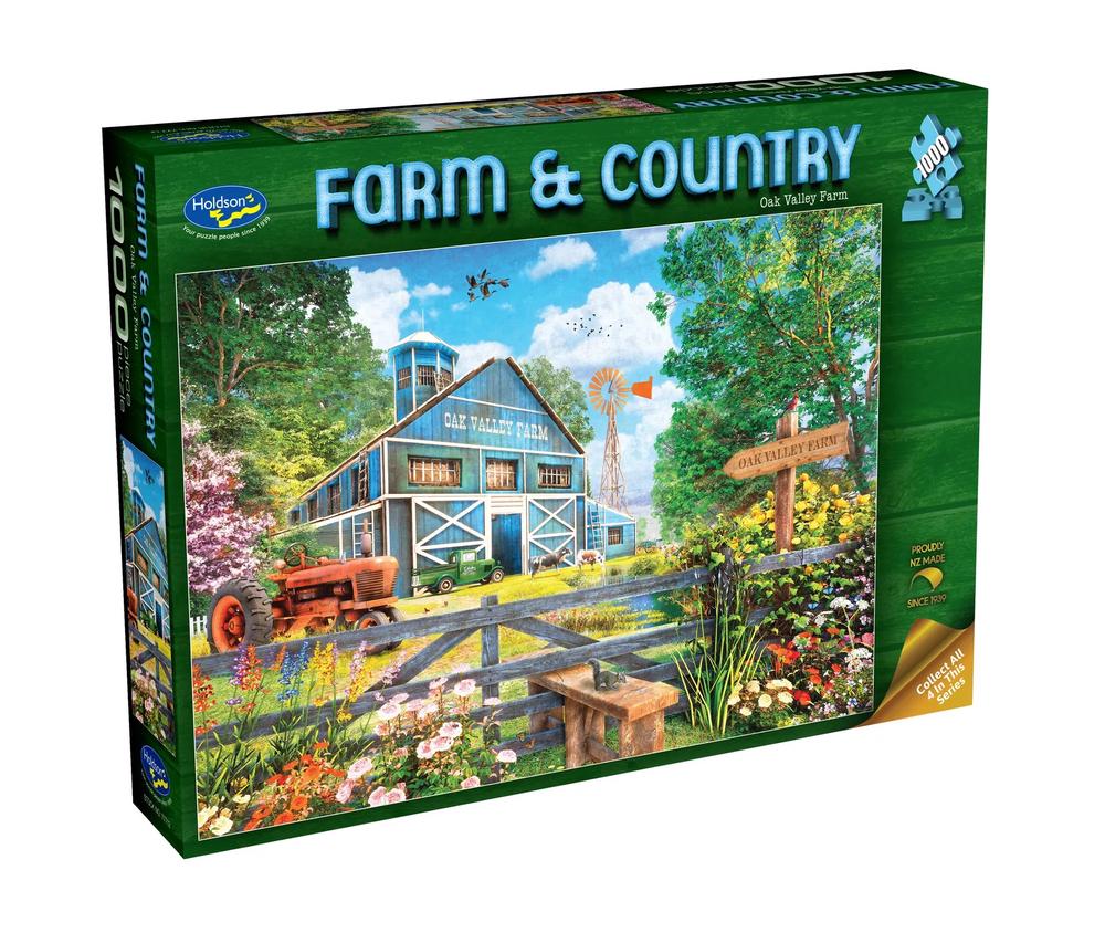 Holdson Farm & County - Oak Valley Farm Jigsaw Puzzle, 1000 Piece by Holdson - ISBN: 9414131777129