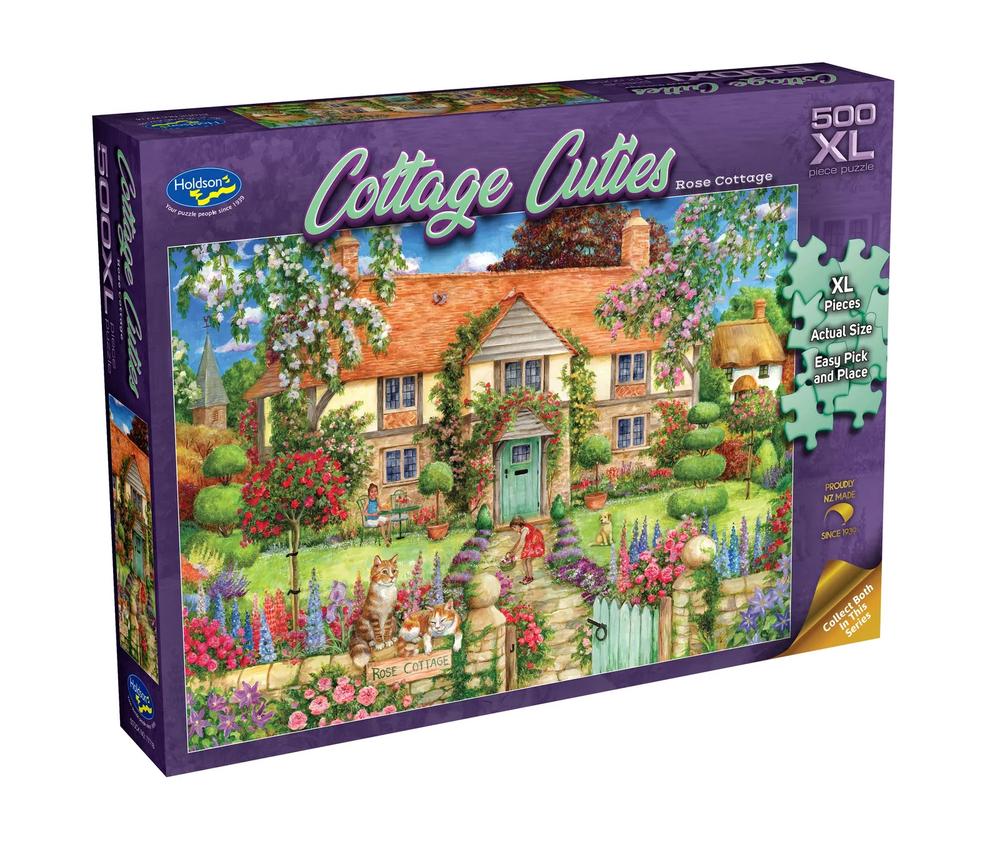Holdson Cottage Cuties Rose XL Jigsaw Puzzle, 500pc by Holdson - ISBN: 9414131777181