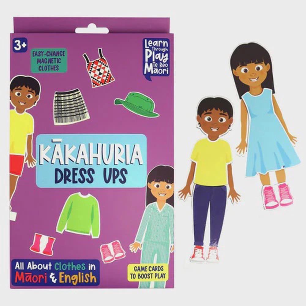 Maori Magnetic Dress Up Doll - Clothing in Te Reo, 9414740969724