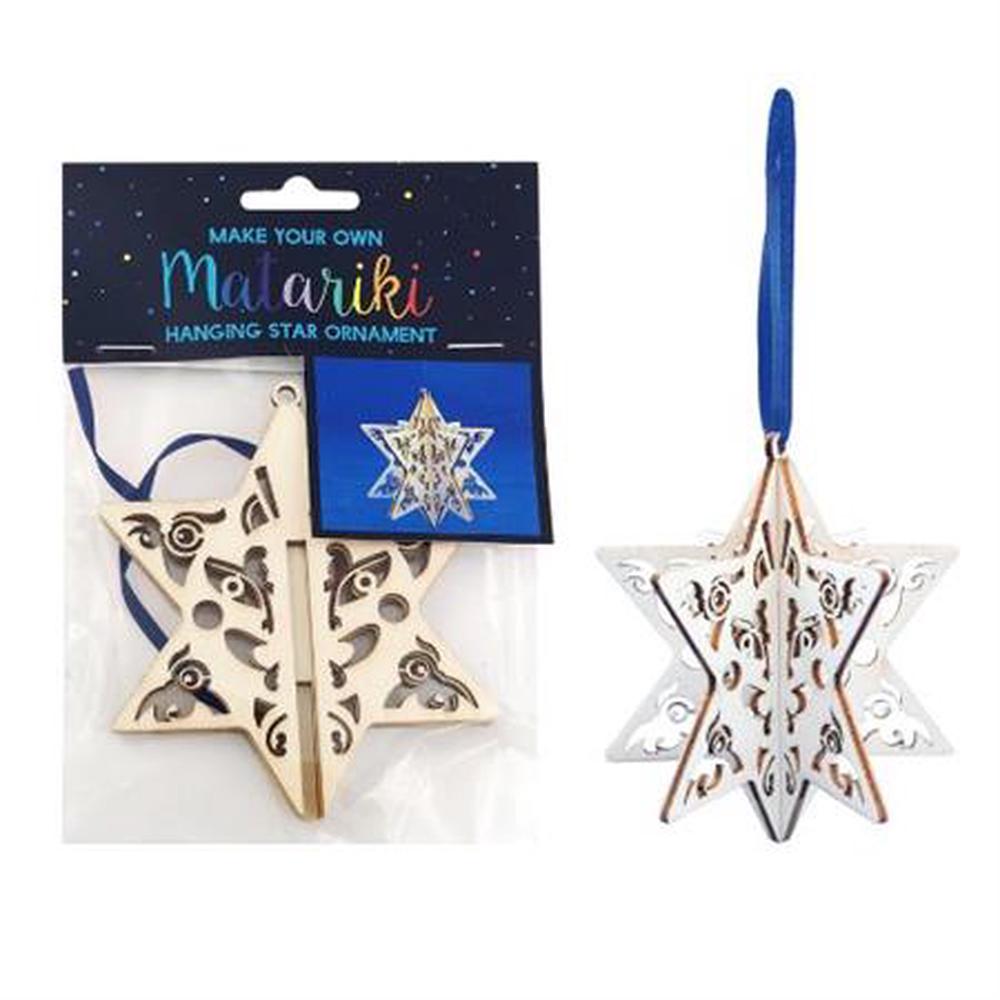 Matariki Make Your Own Star 3D Ornament - 10cm, 9414740980378